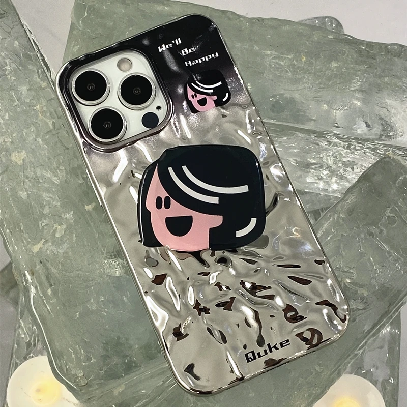 可愛らしいイラストスマホケース：伸縮機能とエアバッグスタンド付きの実用性と使い方