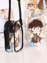 ぬいバッグ 痛バッグ 透明 クリア 斜め掛け 推しぬい 収納ケース 保護カバー
