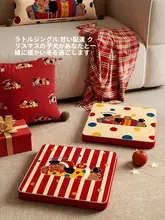可愛い犬デザインのスクエアクッション【リビング用・子供向け・読書用】