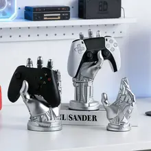 クリエイティブな機械式手デザインのゲームコントローラースタンド【デスク飾り・収納ラック・テレビ・酒棚用】