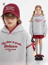 秋冬用 加絨子供用トレーナー【男の子・女の子・フード付き】