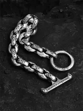 S925純銀製のシンプルなマルタ十字架ブレスレット【メンズ・バイカースタイル】