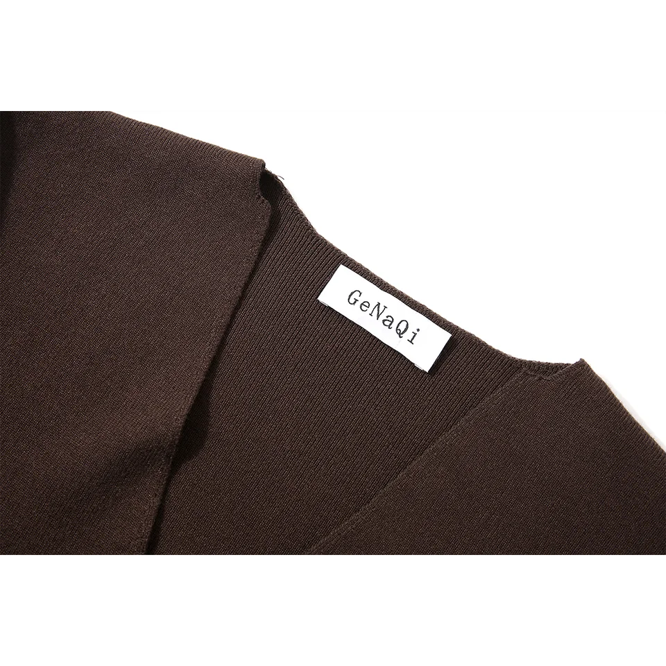 秋季新作 韓国風 カジュアル 風合いのある2点セット レディース リボン付き ニットベスト 長袖シャツ（セットアップ対応）