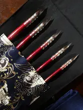水彩用尖頭筆【竹製・松鼠毛使用・アートや手作りに最適】