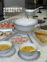 高級感ある瓷製ディナープレートセット【家庭用・景德鎮製】（セットアップ対応）