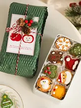 ブリキ缶 角型 クリスマス ギフトボックス お菓子入れ クッキー キャンディ プレゼント 包装缶