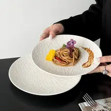 岩石模様の陶器製ケーキプレート【プレミアムデザイン・デザート皿・西洋食器】