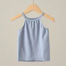 草木エッセンスのキッズバンブーファイバータンクトップ【無地・薄手・夏用】