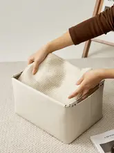 高級レザー製収納バスケット【マスク・化粧品・スナック用・デスク用】