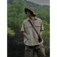 cityboy メンズ超ゆったり短袖シャツ【レトロ・夏用】