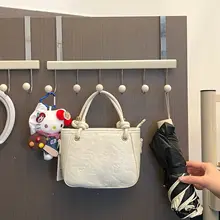 多機能フック付きハンガー【玄関・寝室用・軽量設計・壁掛け】（セットアップ対応）
