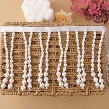 重工パールフリンジデコレーション DIY用ビーズカーテン【漢服・旗袍・袖口用・ビーズ編み込み】