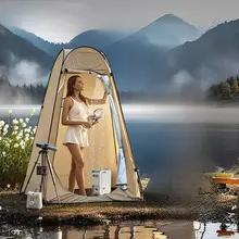 アウトドア用ポータブルシャワーテント【着替え・キャンプ・水浴び対応】