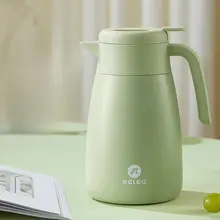 Relea 大容量 ステンレス製保温ポット【オフィス・家庭用・お茶や飲み物に最適】
