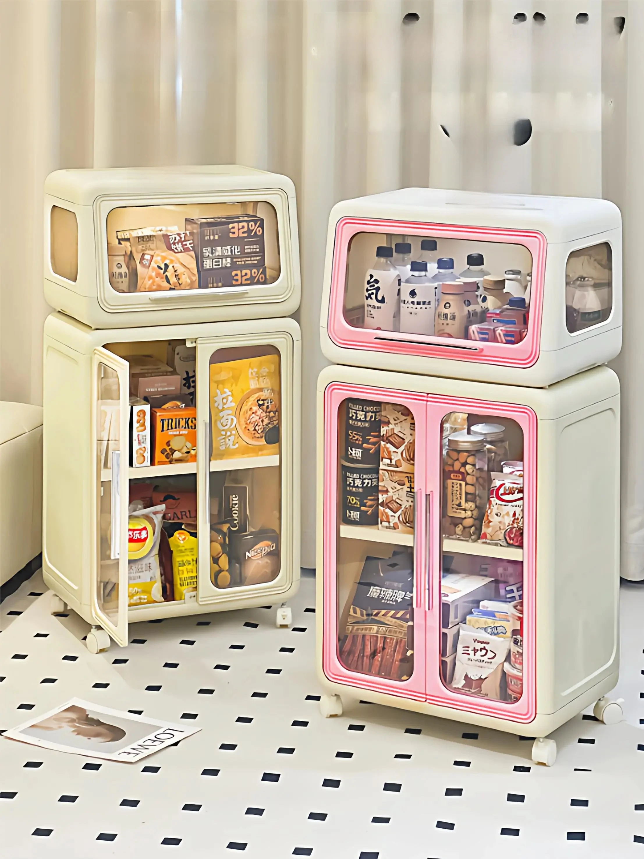 リビングワゴンにぴったりの収納アイテムは？多層型お菓子収納カートが解決する3つの悩み