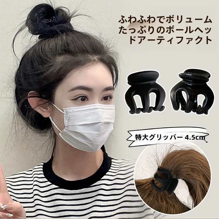 中型ポニーテールクリップ：鮫型デザインで安定したサイドポニーテールを実現