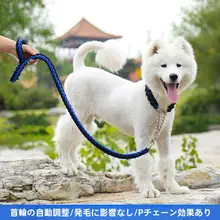 大型犬用 自動調節リード【サモエド・ゴールデン・ラブラドール・フレンチブルドッグ対応】