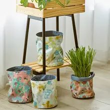 防水デザインのミニ収納ボックス【卓上用・シンプル・花盆セット】