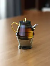 耐熱ガラス製の茶ポットとカップのセット【小容量・花茶用】（セットアップ対応）