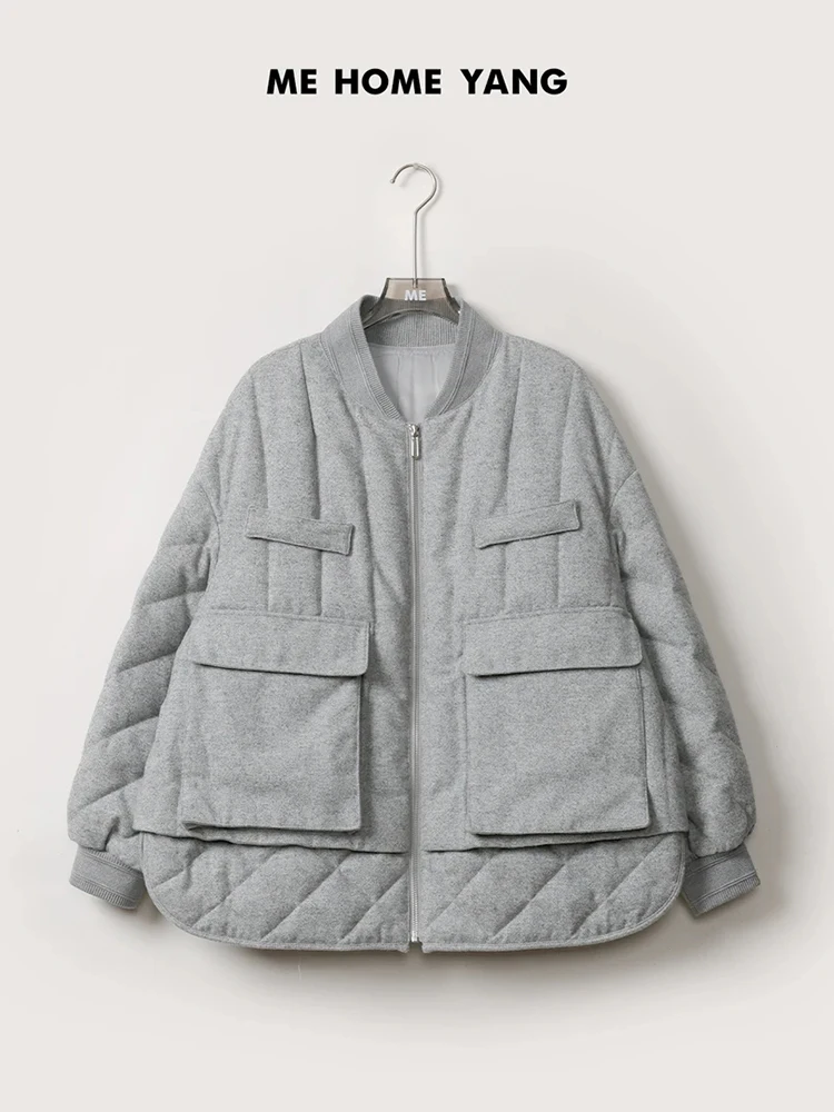 静かな贅沢の白鹅绒ダウンジャケット：メリノウール・キャメル羊毛・シルク混合の実用性と性能解析