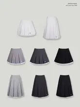 JKスカート レディース 水玉柄 フリル 箱ひだ ハイウエスト 春物