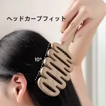 髪のボリュームアップに最適！猪毛製マッサージコーム【女性用・サロン仕様】