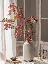 高級造花 假槐花セット【紫粉色・北欧風・壁面装飾用】（セットアップ対応）