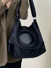 大容量折りたたみカメラバッグ【防水・ナイロン製・ブラック・ユニセックス・レトロデザイン】