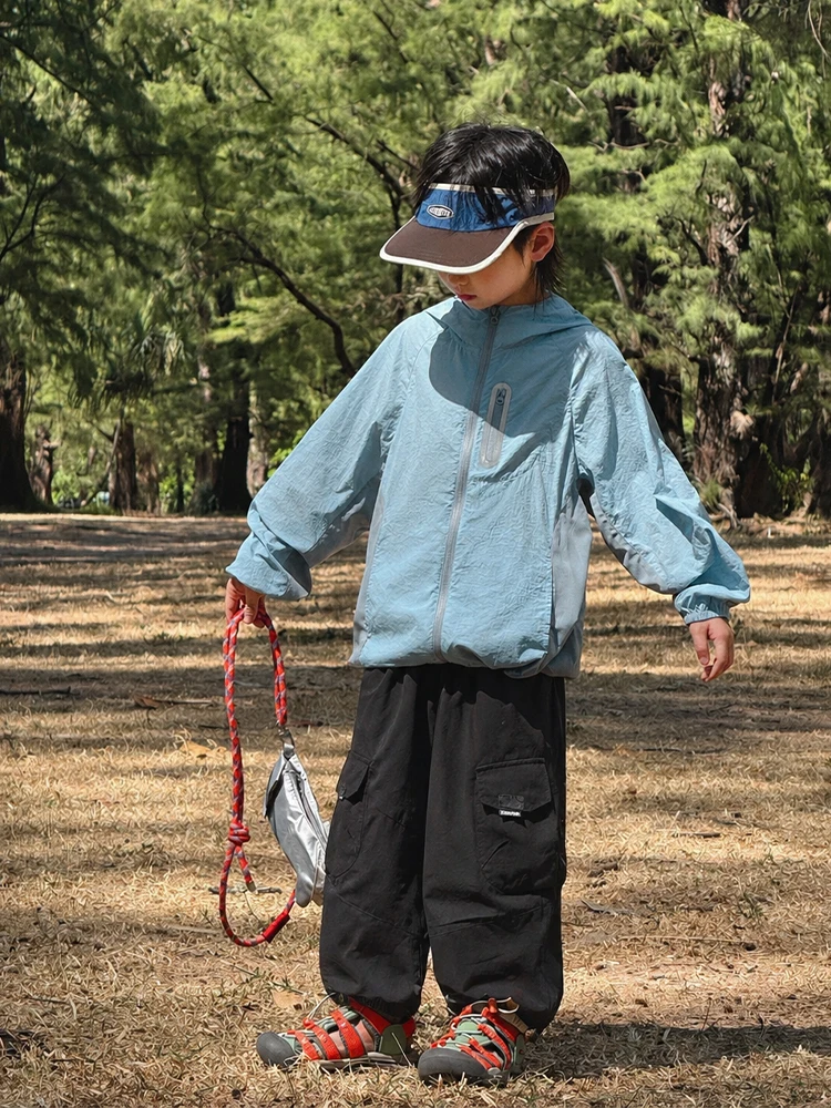 男の子用 夏用 軽量カジュアルパンツ【子供用・ワークスタイル・長パンツ】
