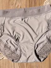 極上の柔らかさ 牛乳シルク素材の女の子用高腰レース付きノーボトムパンティー【通気性・大きいサイズ】