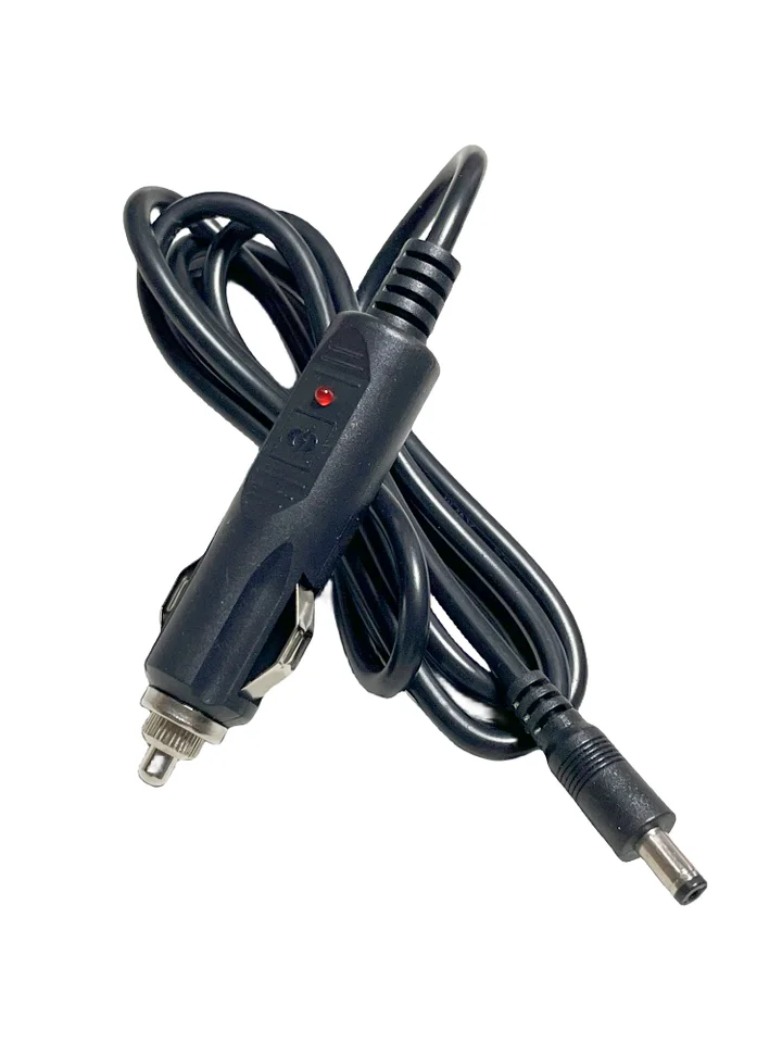 大功率車載充電ケーブル【DC5.5x2.1・便利なシガーソケット用・オーディオ機器電源供給用】