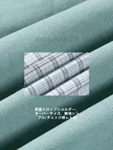 秋冬用リバーシブルハリントンジャケット【レトロスタイル・チェック柄・ミドル丈】