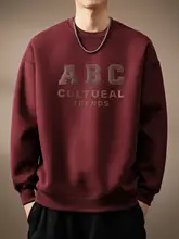 重厚なワインレッドのアメリカンビンテージ風パーカー【ゆったりシルエット・プリントデザイン】