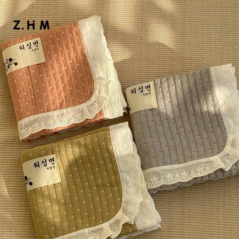 韓国風レースデザイン 枕カバー：純綿素材で快適な睡眠を実現