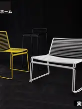 Heeラウンジチェア【シンプルなアイアン製・アウトドア・カフェ用】