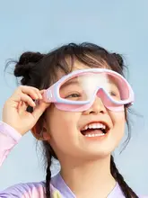361° 大フレームの子供用水泳ゴーグル【防曇・防水・スイミングキャップ付き】（セットアップ対応）
