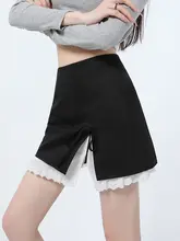 リボン付きデザインのフレアスカート【春夏用・花柄・防透視・スリット】