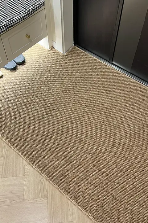 カット可能な玄関マット【合成麻製・家庭用・ドア前用・大サイズ】