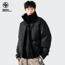 スタンドカラーのメンズコットンジャケット【冬用・厚手・保温・防風・カジュアル】