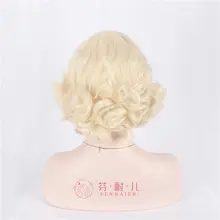 FANER モンロー風 ショートカールコスプレウィッグ【ナチュラルブロンド・即日発送】