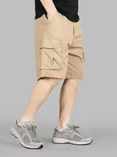 夏用 メンズ コットン ワークスタイル ショートパンツ【ゆったり・通気性良好・多ポケットデザイン】（セットアップ対応）