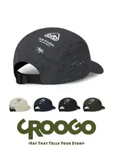 キャップ メンズ メッシュ ショートブリム 薄手 防水 速乾 通気性 アウトドア 登山 トレッキング 「CROOGO」
