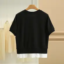 デザイン感溢れる極上の柔らかさTシャツ【二重仕立て・フィット・短袖】（セットアップ対応）