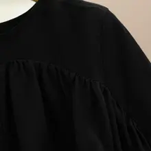 桑蚕絲製デザインフリルTシャツ【カジュアル・短袖】
