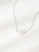 S925純銀製 パールネックレス【シンプルデザイン・通勤向け・鎖骨チェーン】