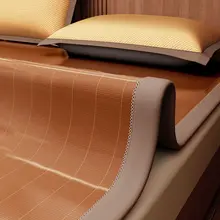 夏用天然素材 竹製クールマット【両面使用可・厚手・ダブルサイズ】