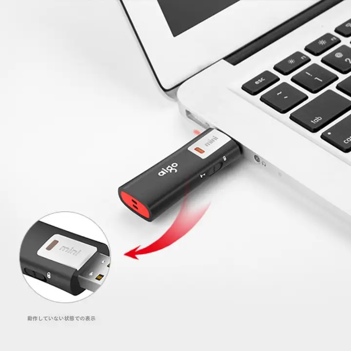 APAC Uターン8GB 高速ミニUSBメモリ【ウイルス防止・書き込み保護】