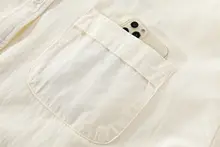 したフィット感のロングスリーブシャツ【UVカット・秋向け・ナチュラルなデザイン】