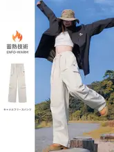 Camel 防水加工のレディースカジュアルワークパンツ【春用・ストレート・アウトドア・ハイキング対応】