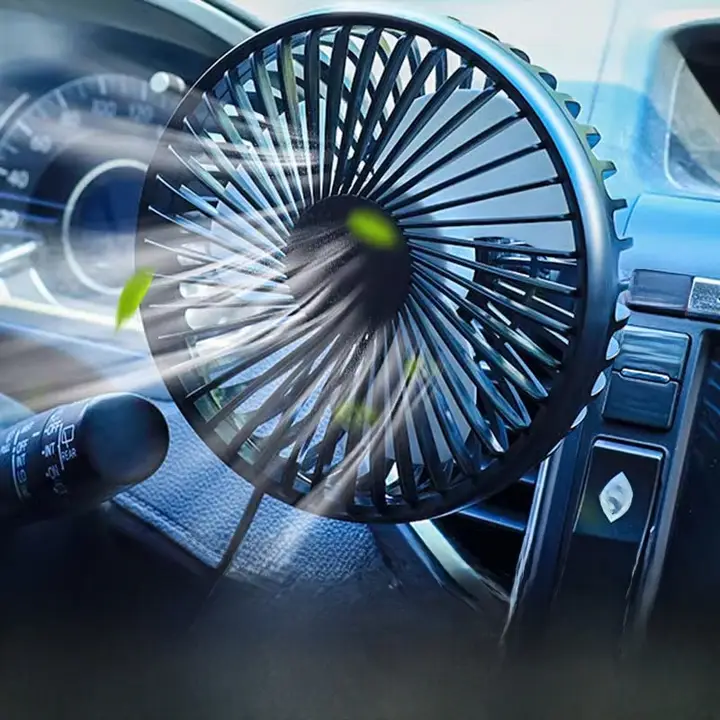車載USBファン【二頭タイプ・冷却機能・12V/24V対応】